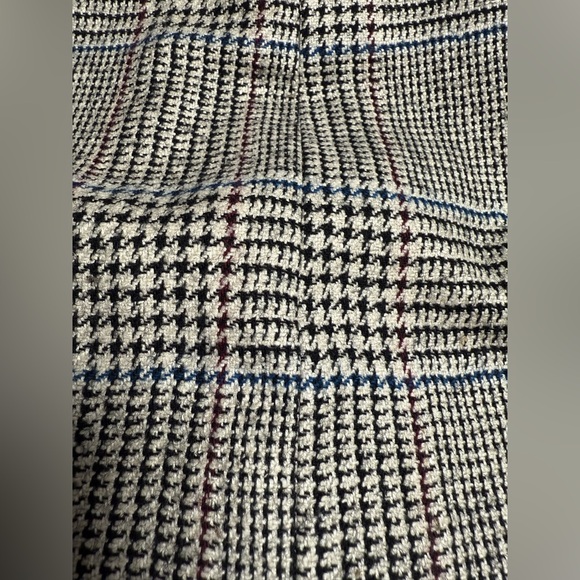 Vintage Gray Plaid Silk & Worsted Wool Skirt - Picture 8 of 9